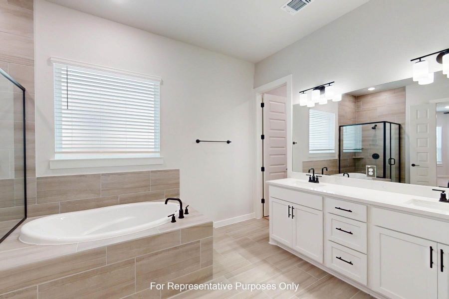 Furnished interior view inside a new home in Edgewood, Leander (Image 4). Furnished interior view inside a new home in Edgewood, Leander (Image 4).
