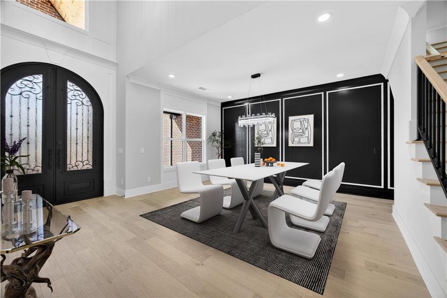 Furnished interior view inside a new home in , Buford (Image 48).