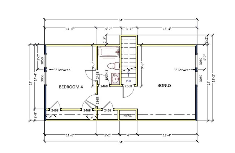 2D floor plan layout of this home in Zanes Creek, Inman, SC (Image 3). 2D floor plan layout of this home in Zanes Creek, Inman, SC (Image 3).
