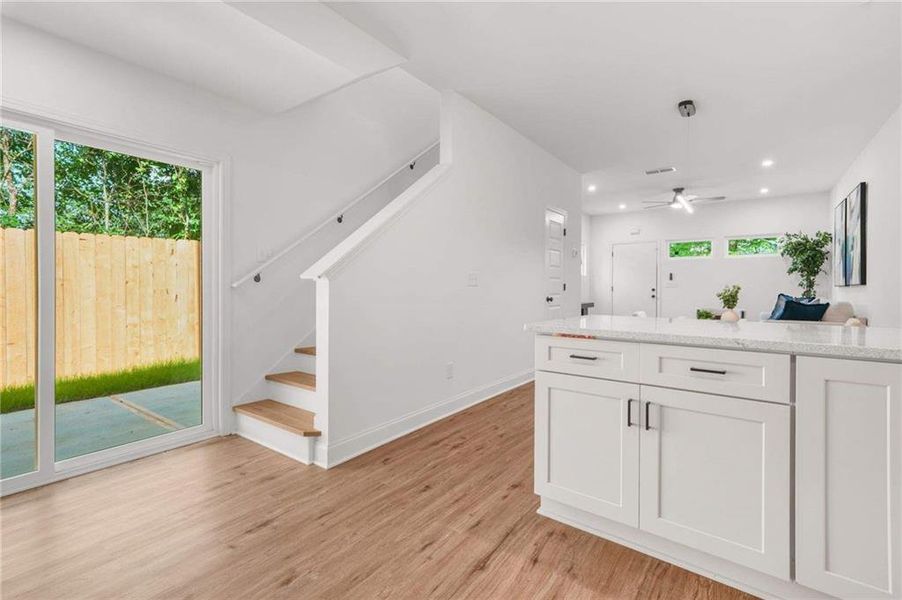 Furnished interior view inside a new home in , Atlanta (Image 10). Furnished interior view inside a new home in , Atlanta (Image 10).