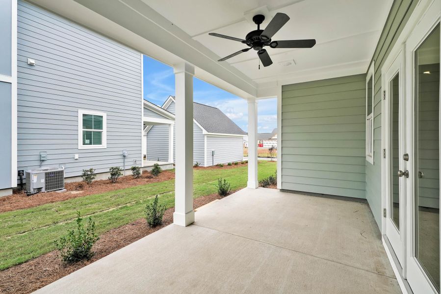 Exterior details and patio area of a home in , Summerville (Image 2). Exterior details and patio area of a home in , Summerville (Image 2).