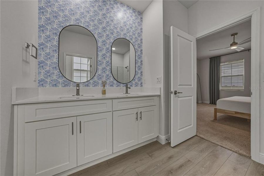 Furnished interior view inside a new home in , San Antonio (Image 11).