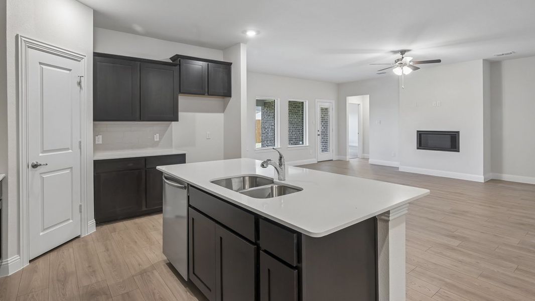 Furnished interior view inside a new home in Silverado, Aubrey (Image 5).