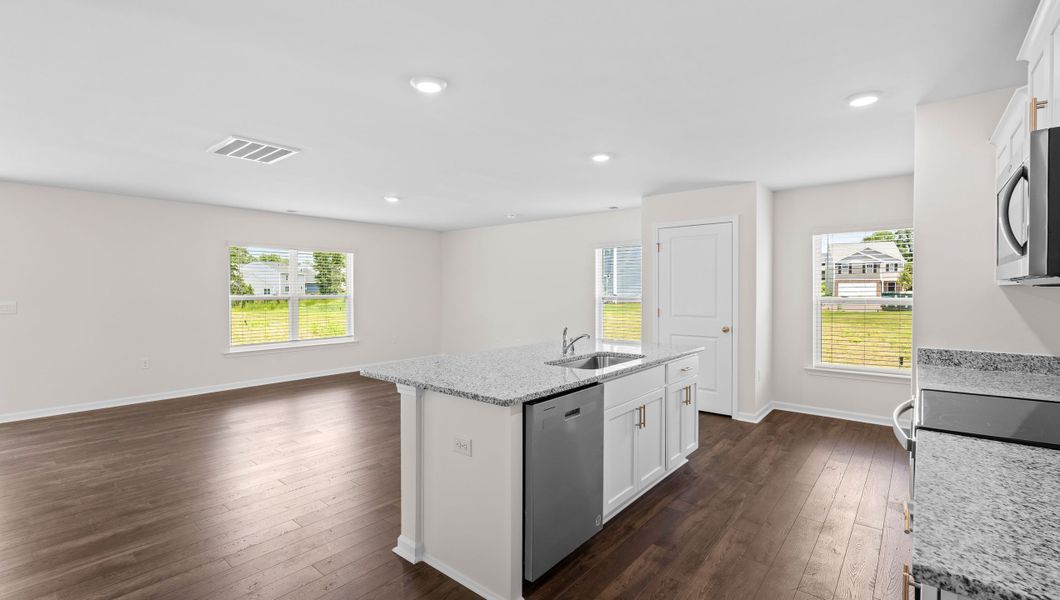 Representative furnished interior of a home built from the ELSTON by D.R. Horton in Harrier Point, Woodruff (Image 7).