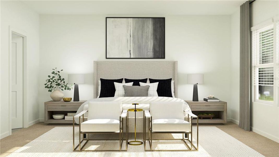 Furnished interior view inside a new home in Trailhead Landing: Trailhead Landing 60s, Alachua (Image 12).