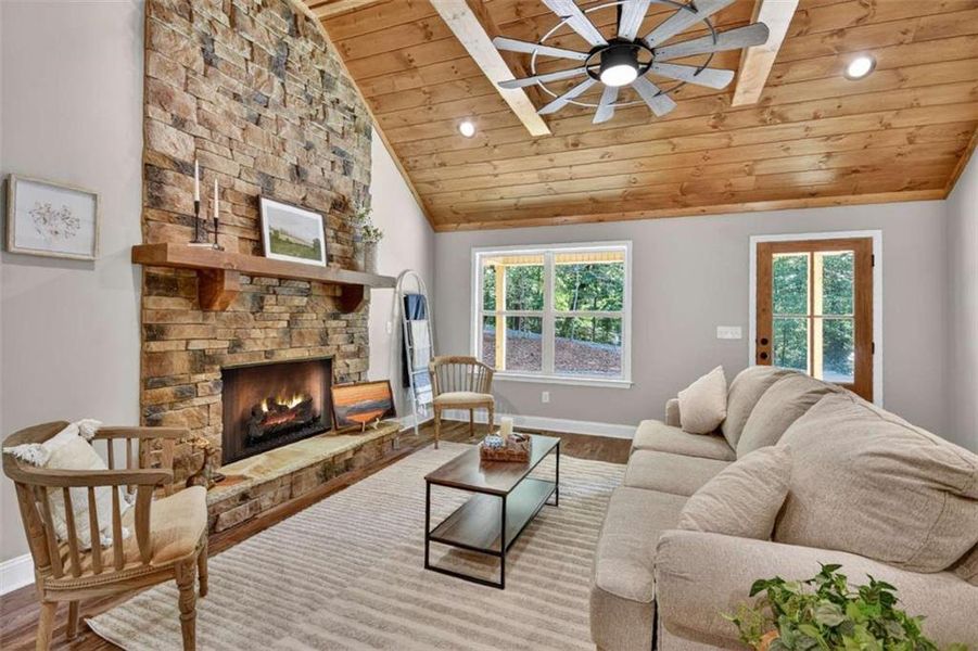 Furnished interior view inside a new home in , Ellijay (Image 9).
