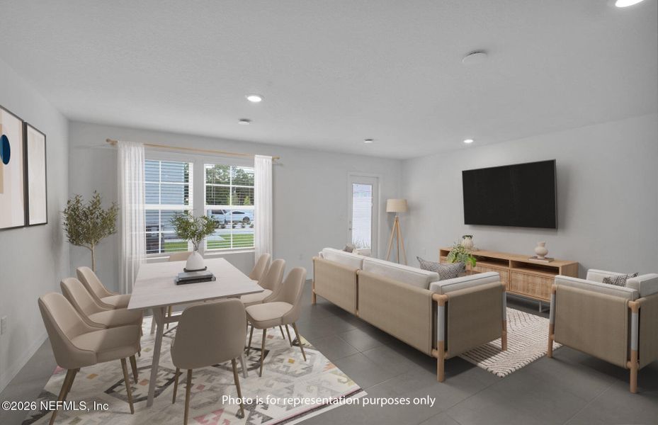 Furnished interior view inside a new home in , Jacksonville (Image 4).