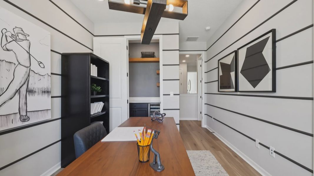 Furnished interior view inside a new home in Isla Mirada, San Antonio (Image 39).