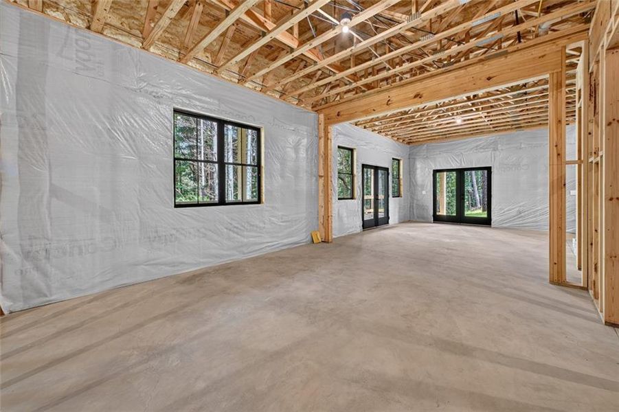 In-progress construction of a new home in , Ellijay, GA (Image 54).
