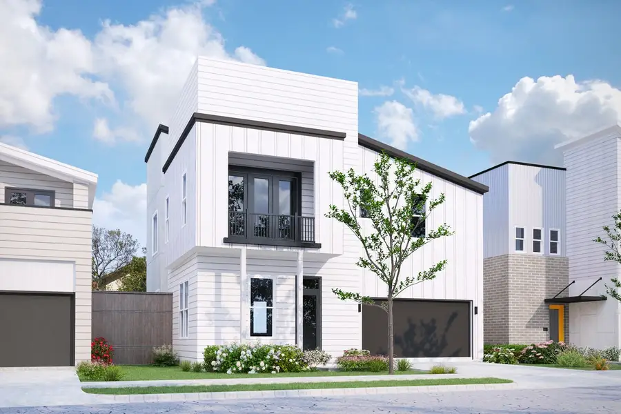 Front exterior of a new home in Avondale, Houston, TX, highlighting curb appeal (Image 1). Front exterior of a new home in Avondale, Houston, TX, highlighting curb appeal (Image 1).