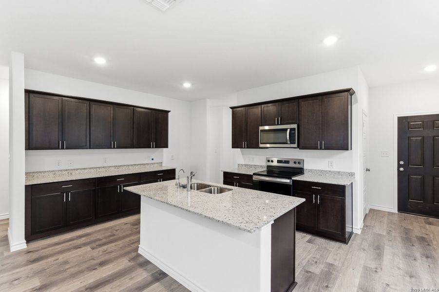Furnished interior view inside a new home in The Overlook at Creekside, New Braunfels (Image 8).