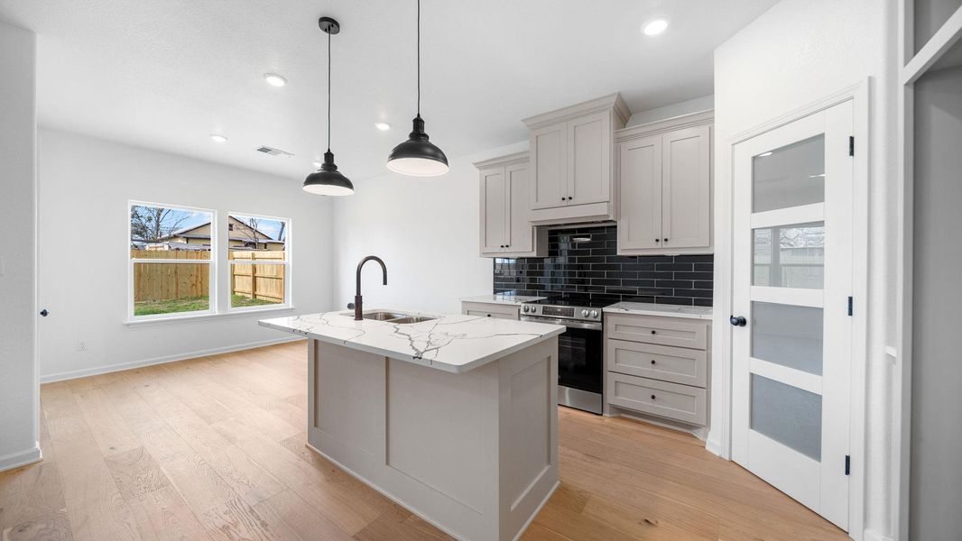Furnished interior view inside a new home in , Giddings (Image 5).