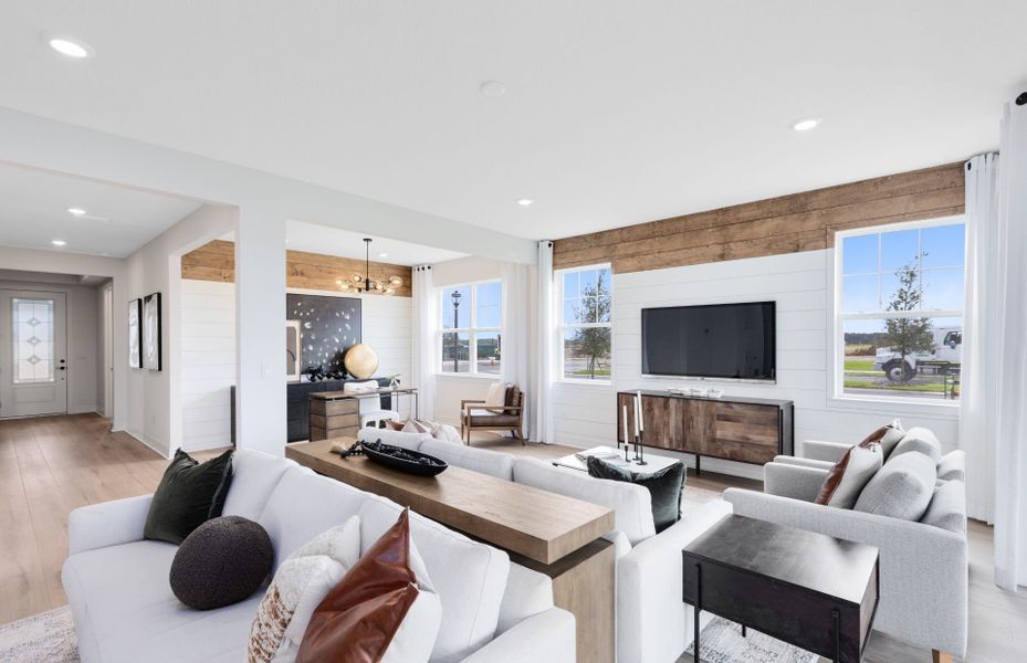 Representative furnished interior of a home built from the Serena by Pulte Homes in Westerly Park at Wildlight, Wildlight (Image 29).