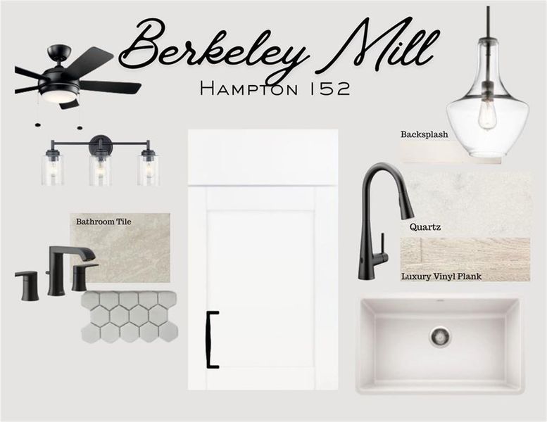 Sample of building materials used in homes in Berkeley Mill, Cumming (Image 9).