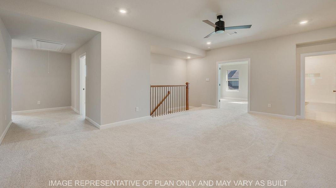 Representative unfurnished interior of a home built from the Norwood by D.R. Horton in Wellborn Settlement, College Station (Image 26). Representative unfurnished interior of a home built from the Norwood by D.R. Horton in Wellborn Settlement, College Station (Image 26).