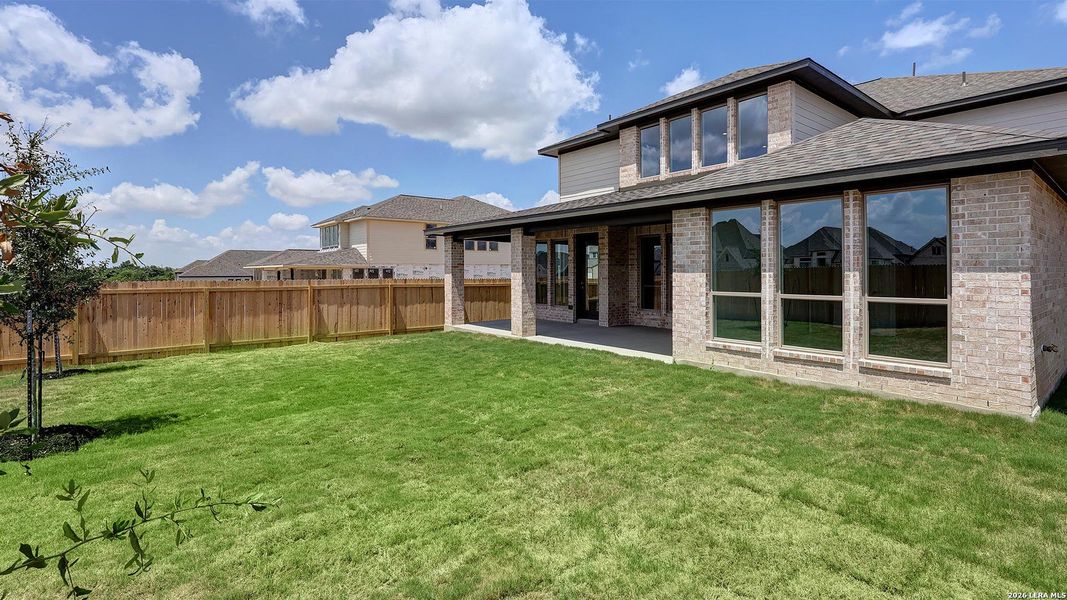 Exterior details and patio area of a home in Kallison Ranch, San Antonio (Image 4). Exterior details and patio area of a home in Kallison Ranch, San Antonio (Image 4).