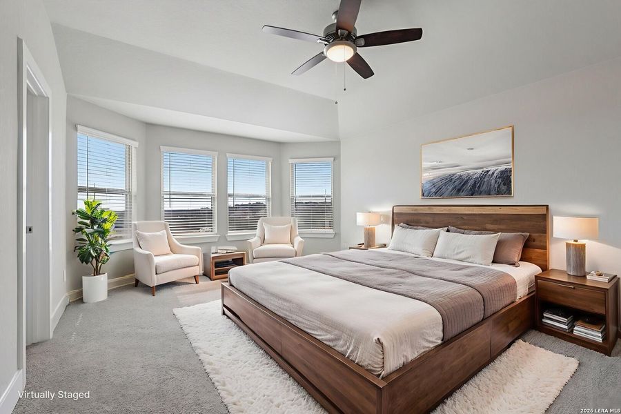 Furnished interior view inside a new home in Lark Canyon, New Braunfels (Image 16). Furnished interior view inside a new home in Lark Canyon, New Braunfels (Image 16).