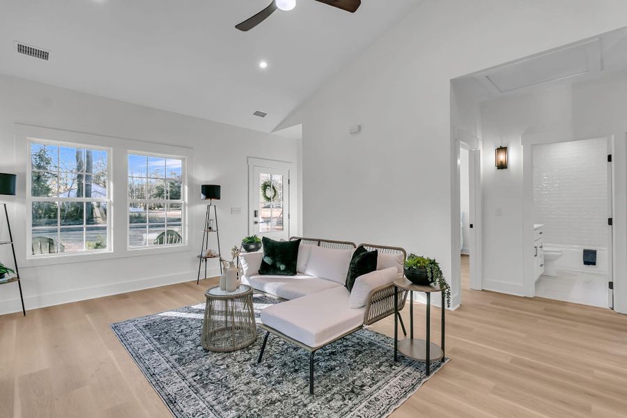 Furnished interior view inside a new home in , Hollywood (Image 12).
