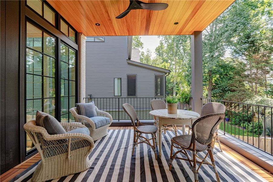 Exterior details and patio area of a home in , Atlanta (Image 53). Exterior details and patio area of a home in , Atlanta (Image 53).
