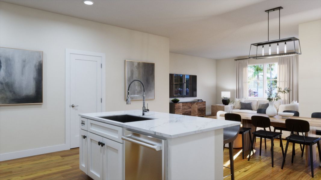Representative furnished interior of a home built from the Elm by Risewell Homes in Oakview, Apopka (Image 4).