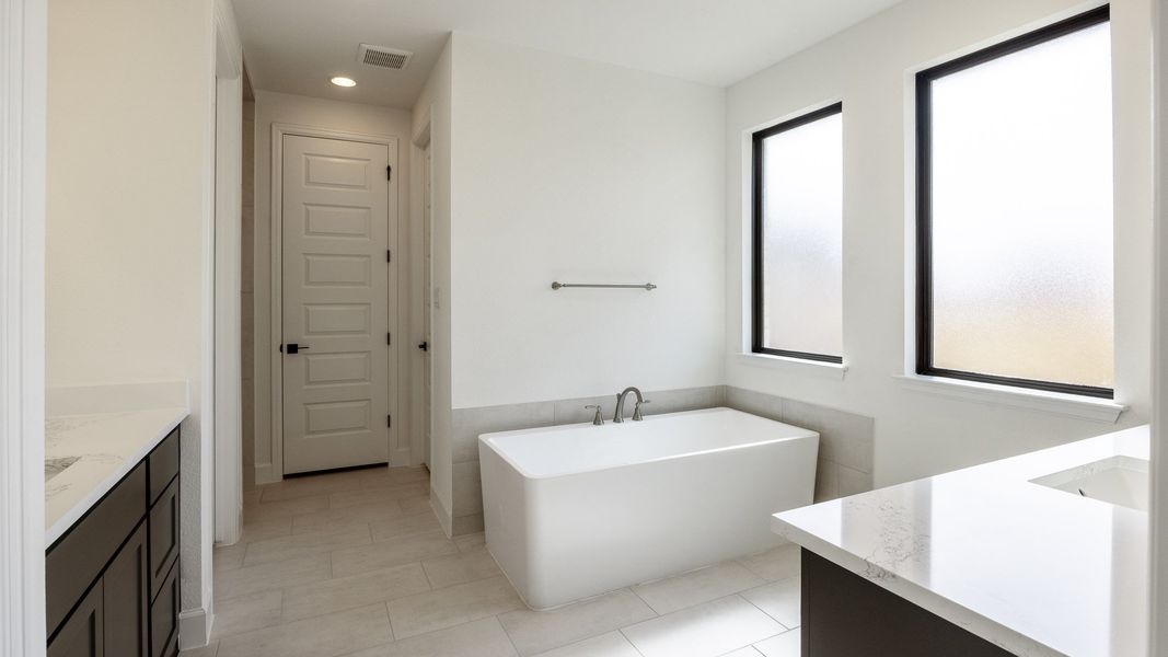 Furnished interior view inside a new home in Lariat 60', Liberty Hill (Image 4).