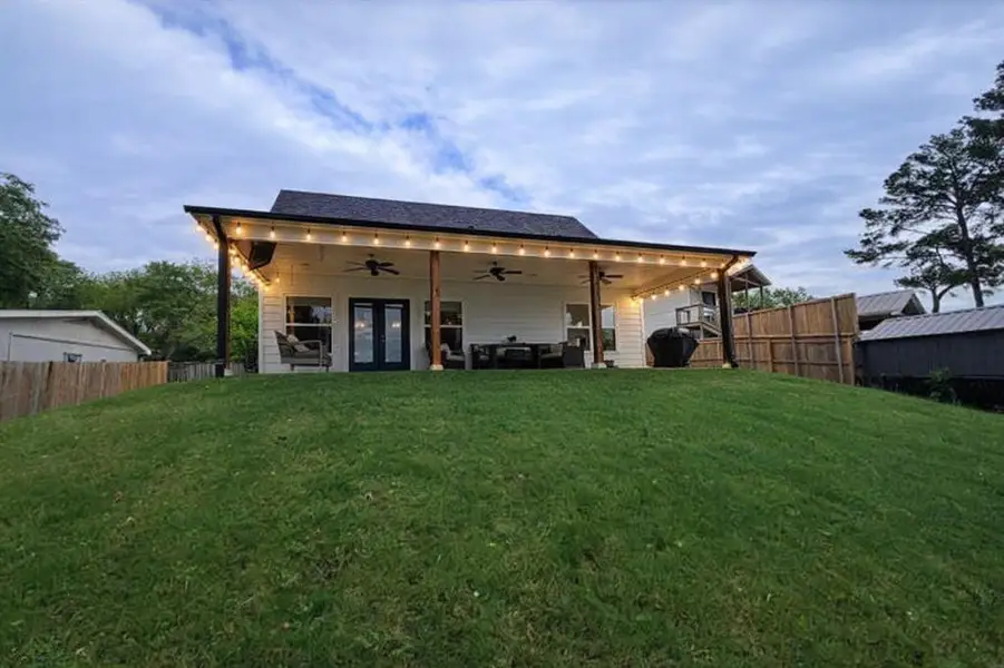 Exterior details and patio area of a home in , Flint (Image 23).