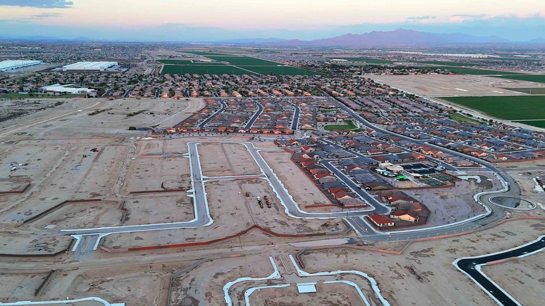 Site preparation for future homes built from the Glacier by D.R. Horton in Westpark, Buckeye (Image 14).