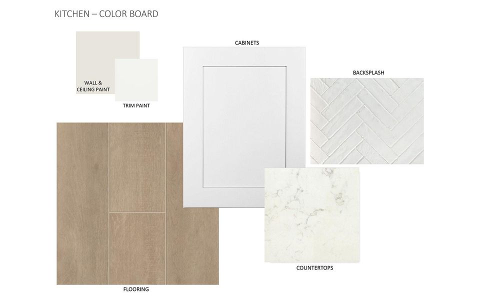 Sample of building materials used in homes in Urban Courtyard Homes at Easton Park, Austin (Image 6).