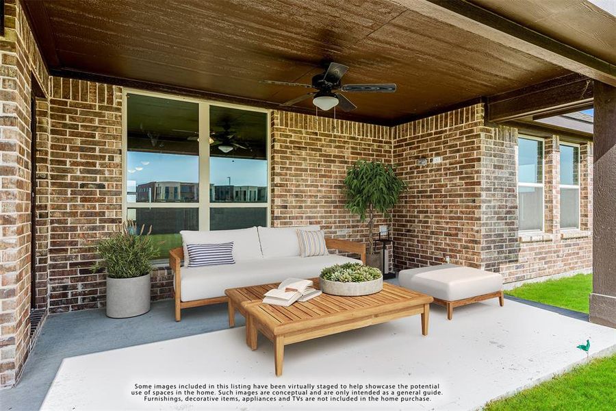 Exterior details and patio area of a home in Silo Mills Classic 70, Cleburne (Image 4).
