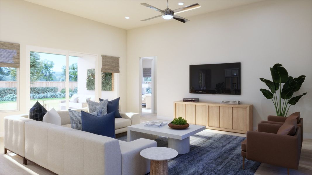 Representative furnished interior of a home built from the 5052 by Risewell Homes in Freedom at Anthem, Kyle (Image 3).