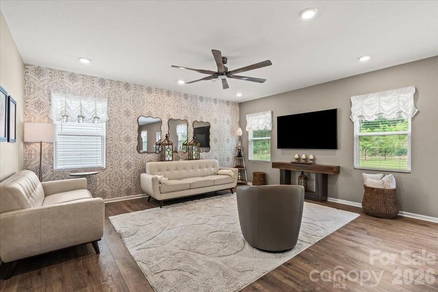 Furnished interior view inside a new home in Sanders Ridge, Troutman (Image 31).