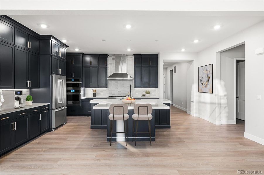 Furnished interior view inside a new home in Retreat at The Canyons, Castle Pines (Image 10).