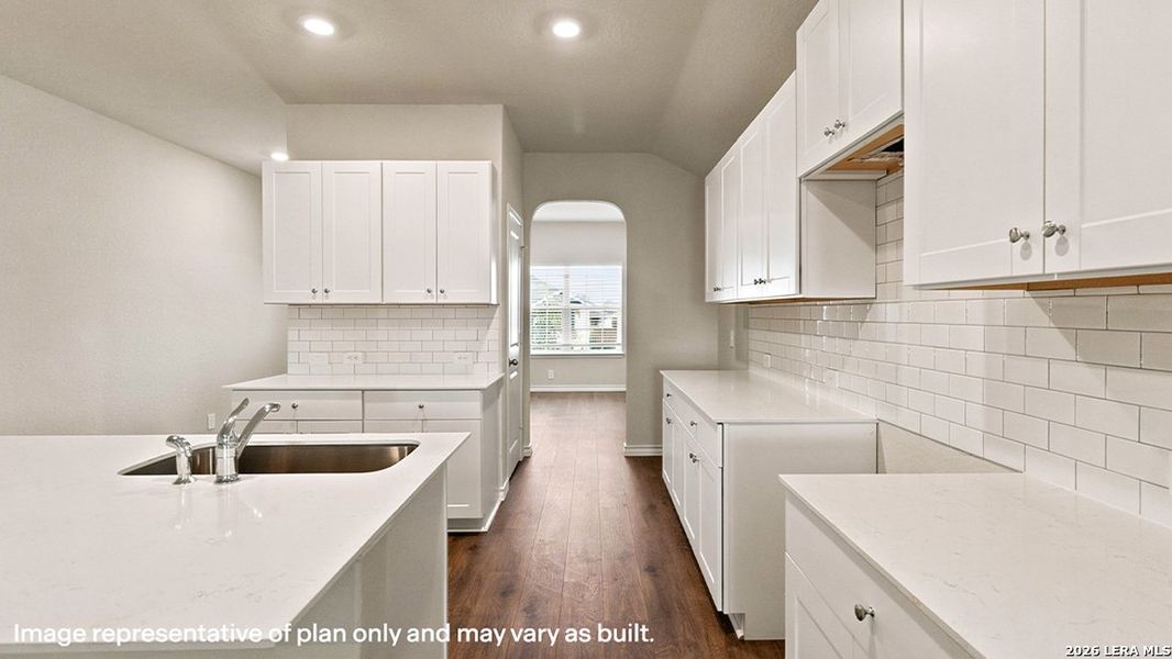 Furnished interior view inside a new home in Brookstone Creek, San Antonio (Image 3).