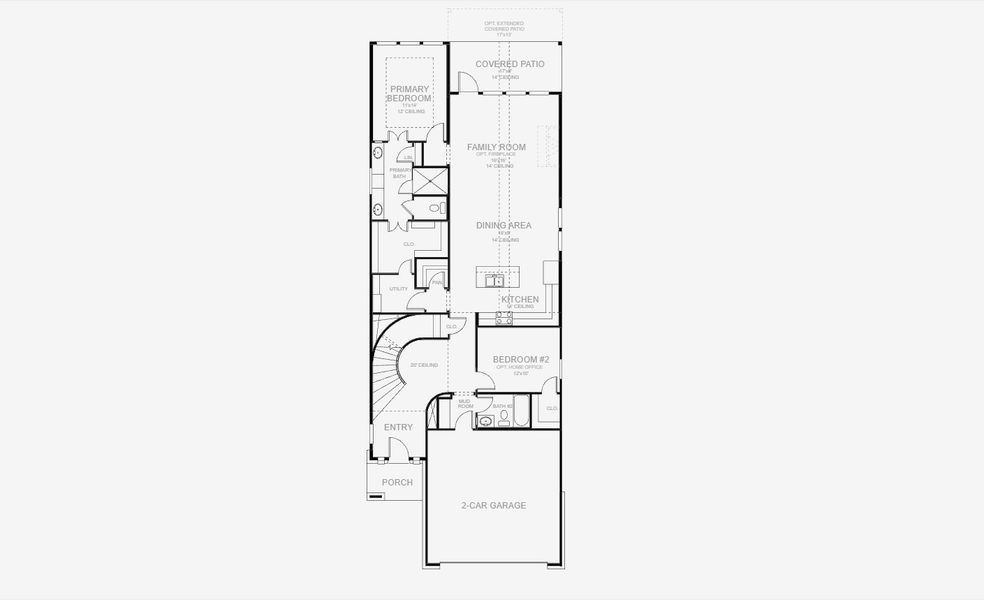 2D floor plan layout for the 2585W by Perry Homes in Santa Rita Ranch 40', Liberty Hill, TX (Image 3). 2D floor plan layout for the 2585W by Perry Homes in Santa Rita Ranch 40', Liberty Hill, TX (Image 3).