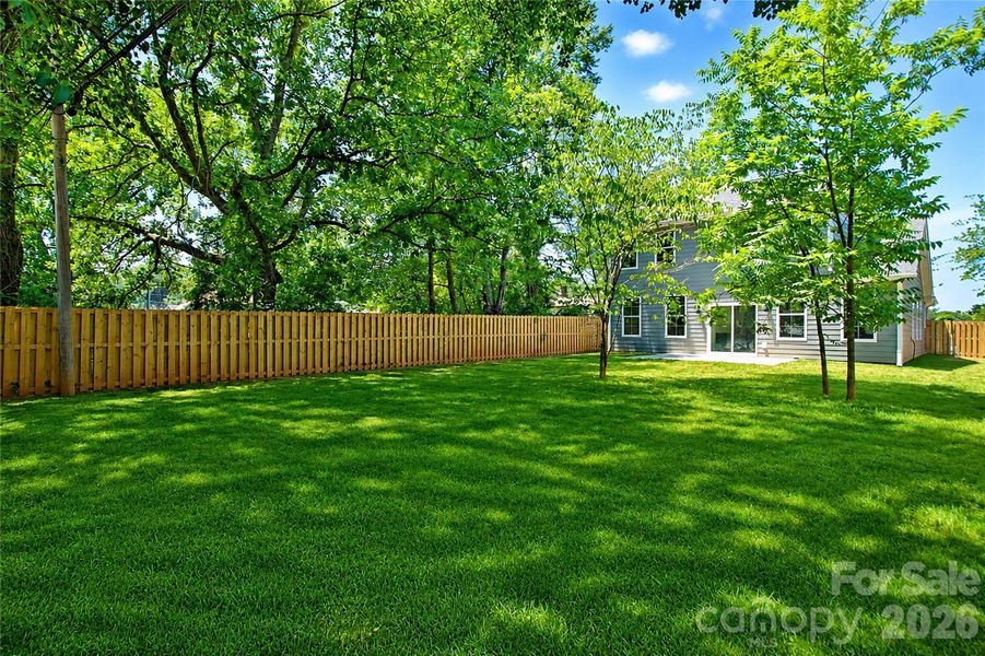 Fully Fenced Back Yard