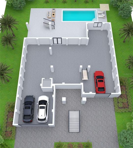 Ground floor with garage Ground floor with garage