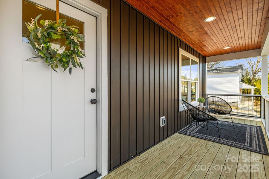 Exterior details and patio area of a home in , Canton (Image 28).