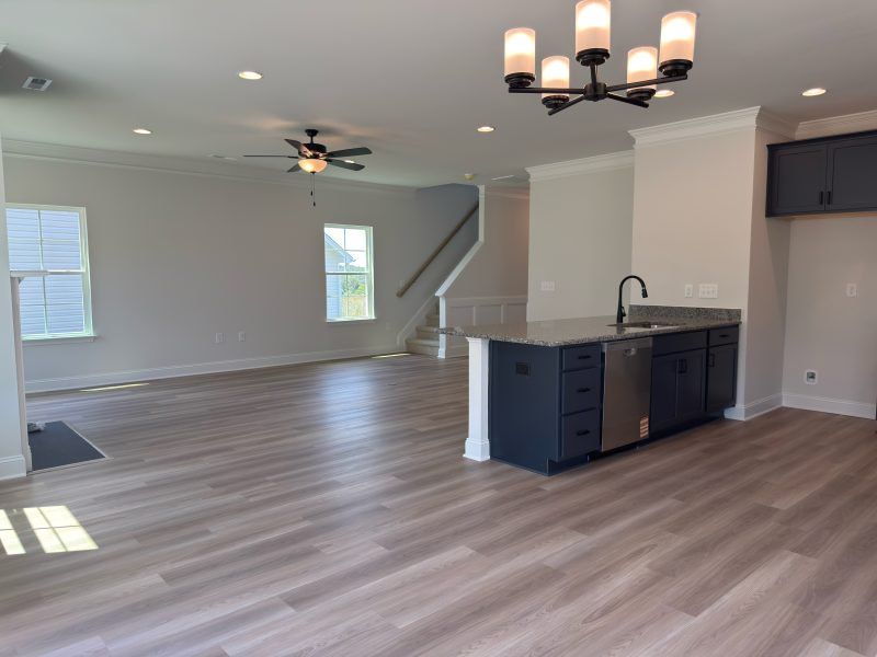 Spacious, unfurnished interior of a new home in Miller's Reserve, Winston-Salem (Image 22).