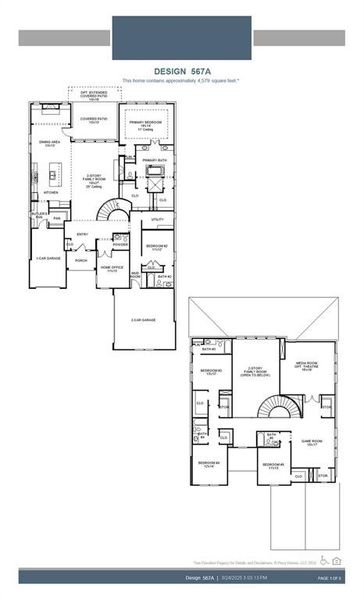2D floor plan layout of this home in , Frisco, TX (Image 3).