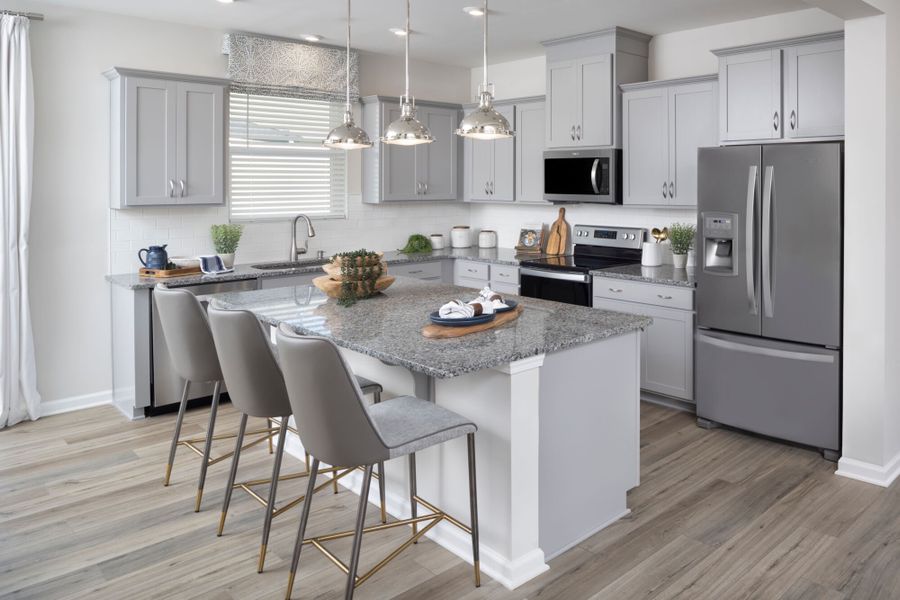 Photo representation of the Amira End plan. Colors, finishes and options will vary.