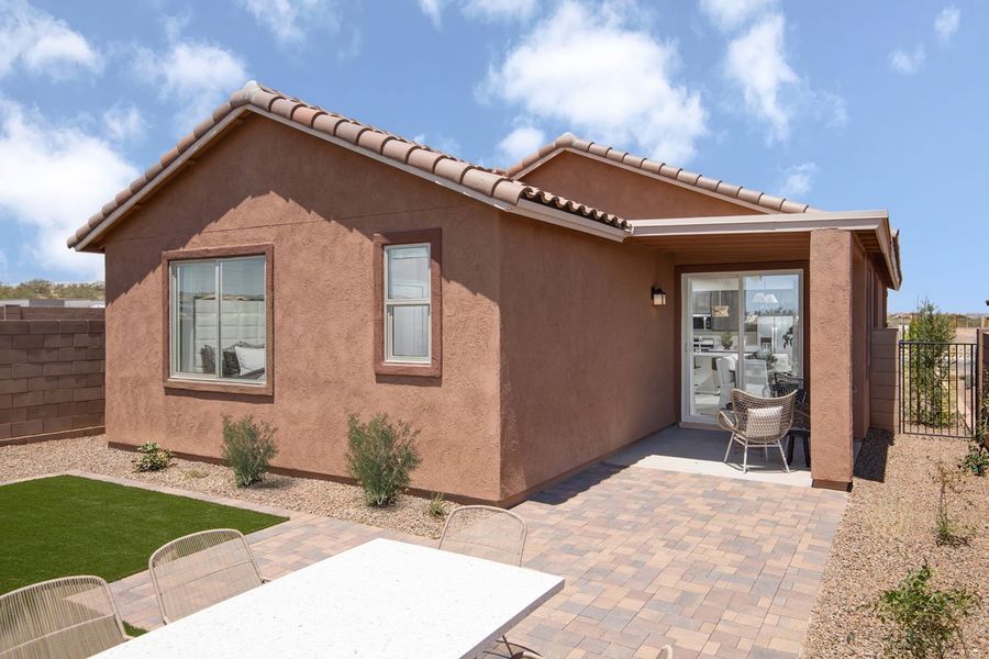 Representative exterior details of a home built from the 1760 by KB Home in Bella Tierra Reserve, Tucson (Image 3). Representative exterior details of a home built from the 1760 by KB Home in Bella Tierra Reserve, Tucson (Image 3).
