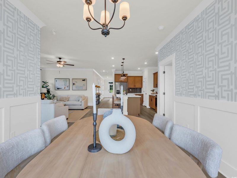 Furnished interior view inside a new home in King Farm Estates, Aynor (Image 15).