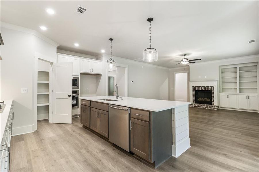 Furnished interior view inside a new home in Weslyn Park, Social Circle (Image 6). Furnished interior view inside a new home in Weslyn Park, Social Circle (Image 6).
