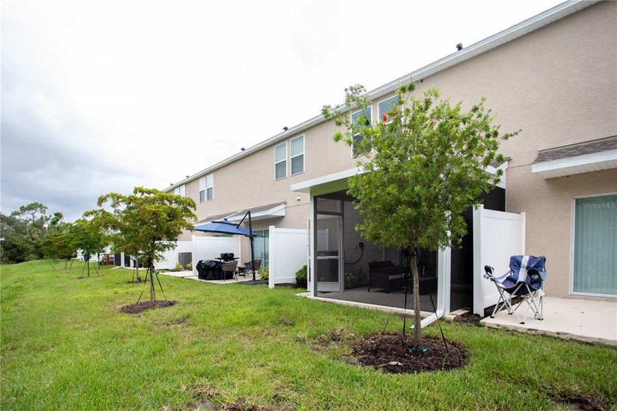 Exterior details and patio area of a home in , Sarasota (Image 32).