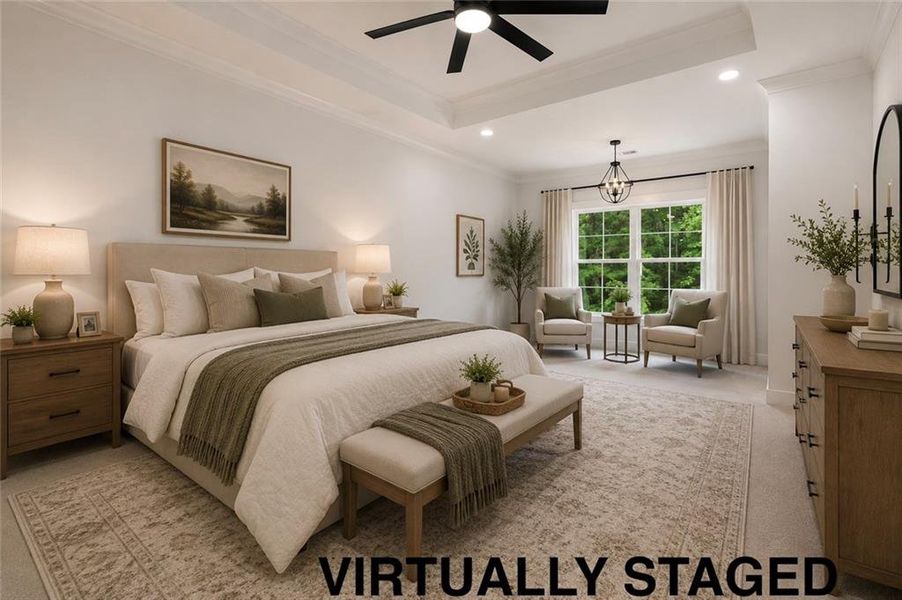 Furnished interior view inside a new home in , Covington (Image 17).