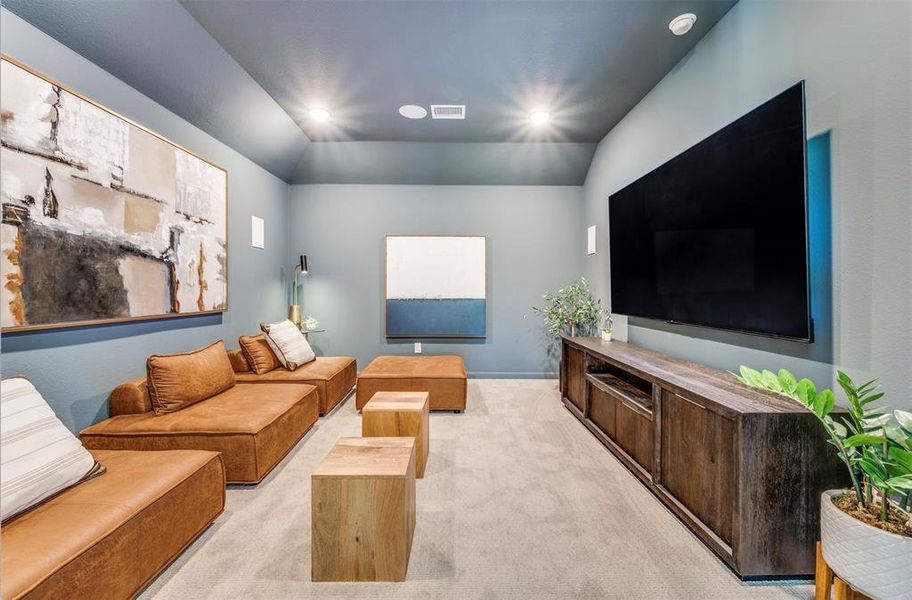 Your new media room is the perfect place to host those big game day parties!