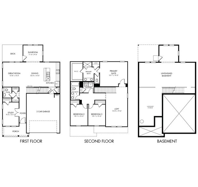 2D floor plan layout for the Rockwell Basement by Meritage Homes in Harmony Manor, Fairburn, GA (Image 2).