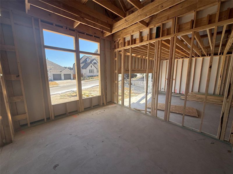 In-progress construction of a new home in Provence, Austin, TX (Image 34).