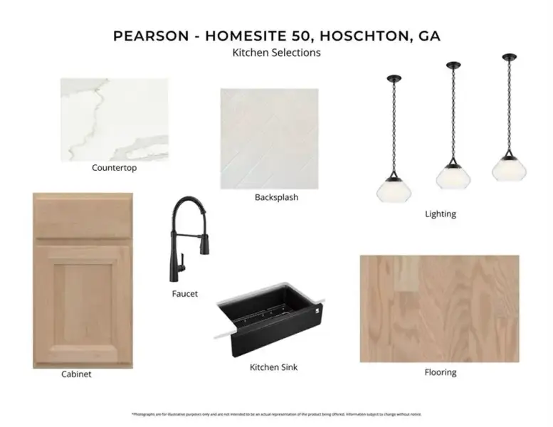 Sample of building materials used in homes in Hidden Fields, Hoschton (Image 3).