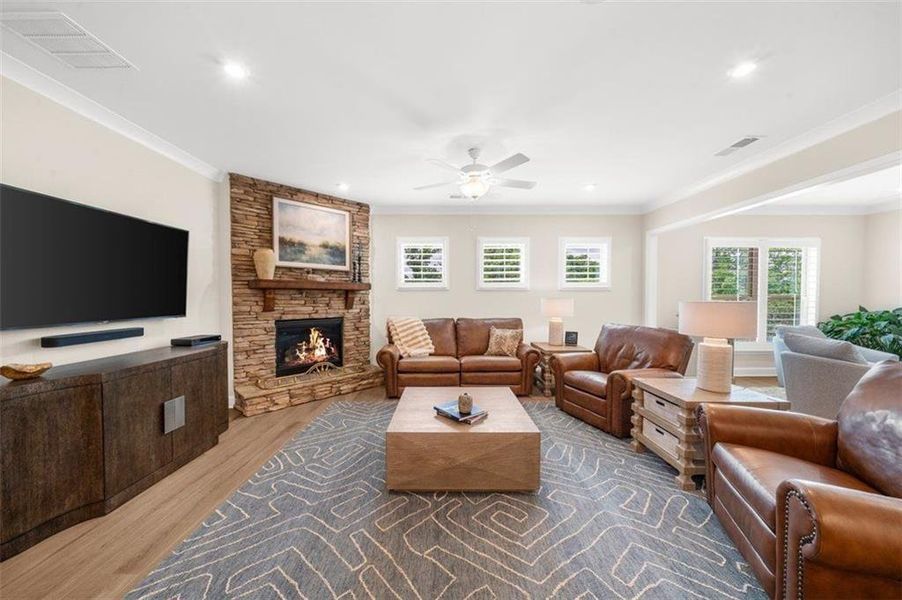 Furnished interior view inside a new home in , Hoschton (Image 14). Furnished interior view inside a new home in , Hoschton (Image 14).